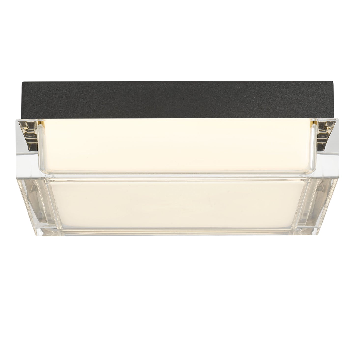 Box 8" Black LED Flush Mount