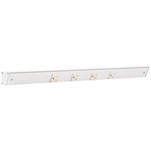 24" Slim Angle Under Cabinet 4 Outlet Power Strip
