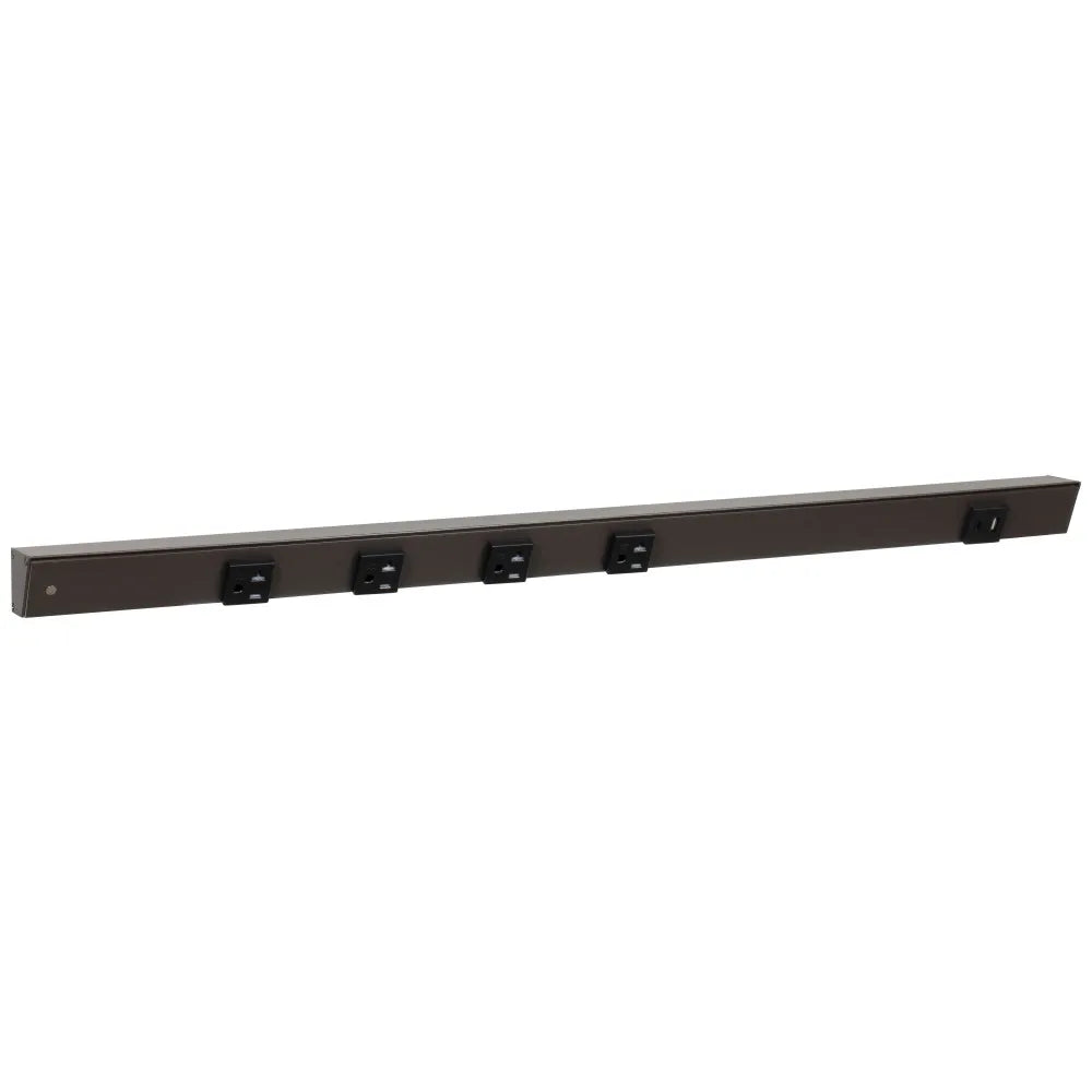 Under Cabinet Power Strip with USB Port & Outlets | Bronze Finish
