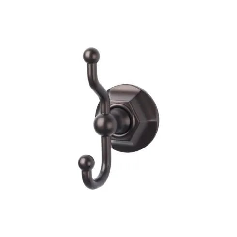 Top Knobs Edwardian Double Robe Hook in Oil Rubbed Bronze