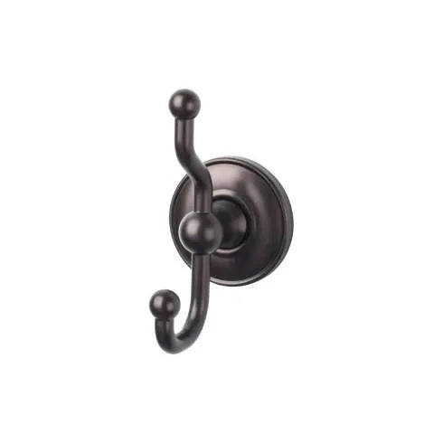 Top Knobs Edwardian Double Robe Hook in Oil Rubbed Bronze