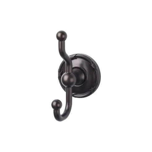 Top Knobs Edwardian Double Robe Hook in Oil Rubbed Bronze