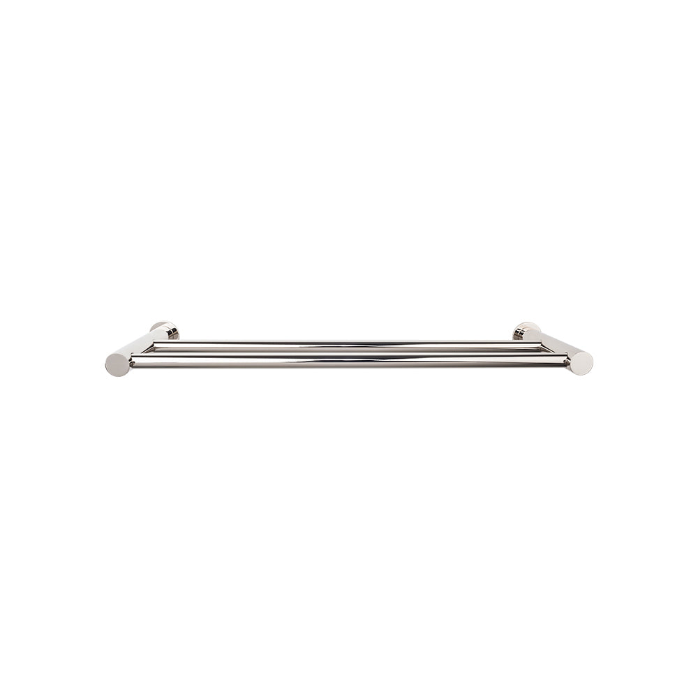 Top Knobs Hopewell Double Towel Bar in Polished Nickel