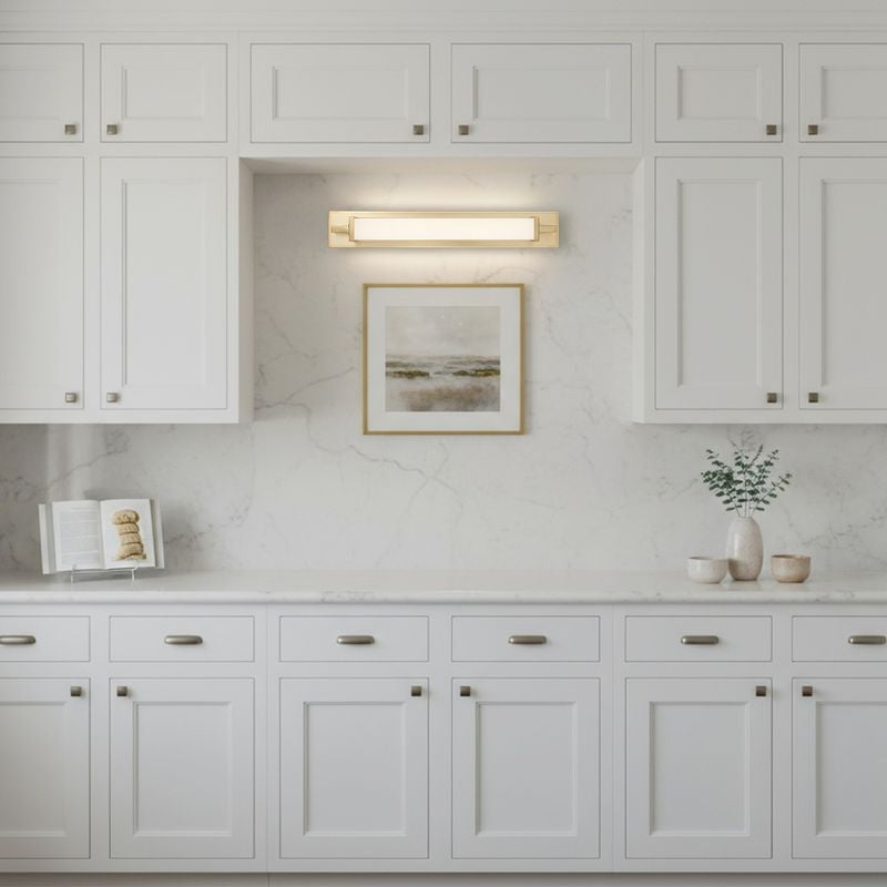 Empire 28" Antique Brass Integrated LED Bathroom Vanity Light Bar