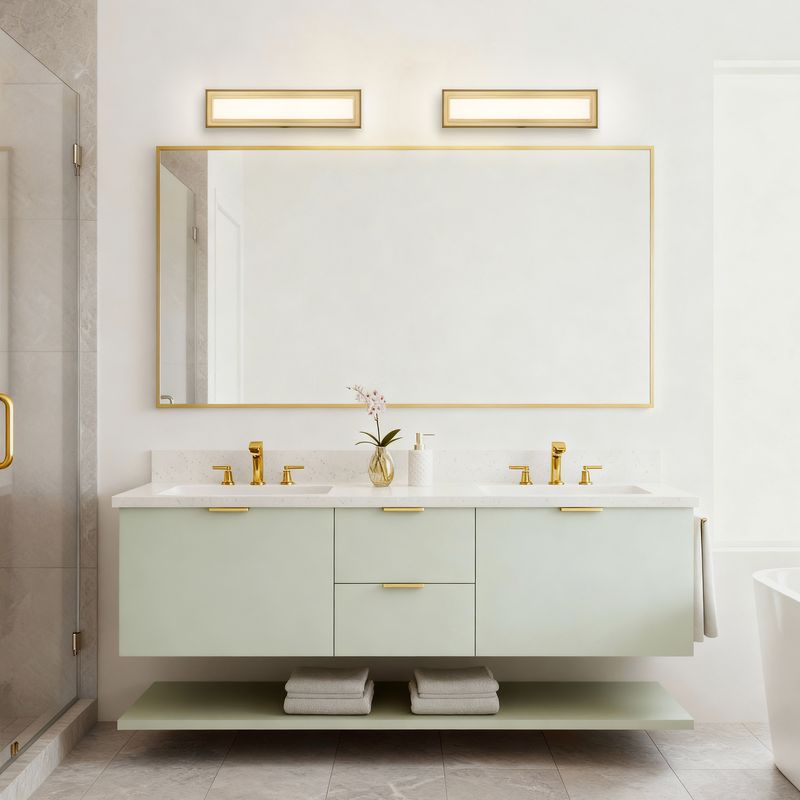 Roman 18" Antique Brass Integrated LED Bathroom Vanity Light Bar