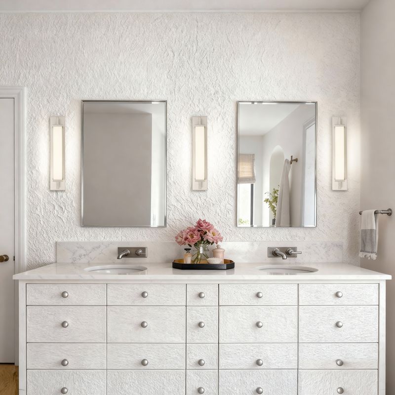 Empire 22" Brushed Nickel Integrated LED Bathroom Vanity Light Bar