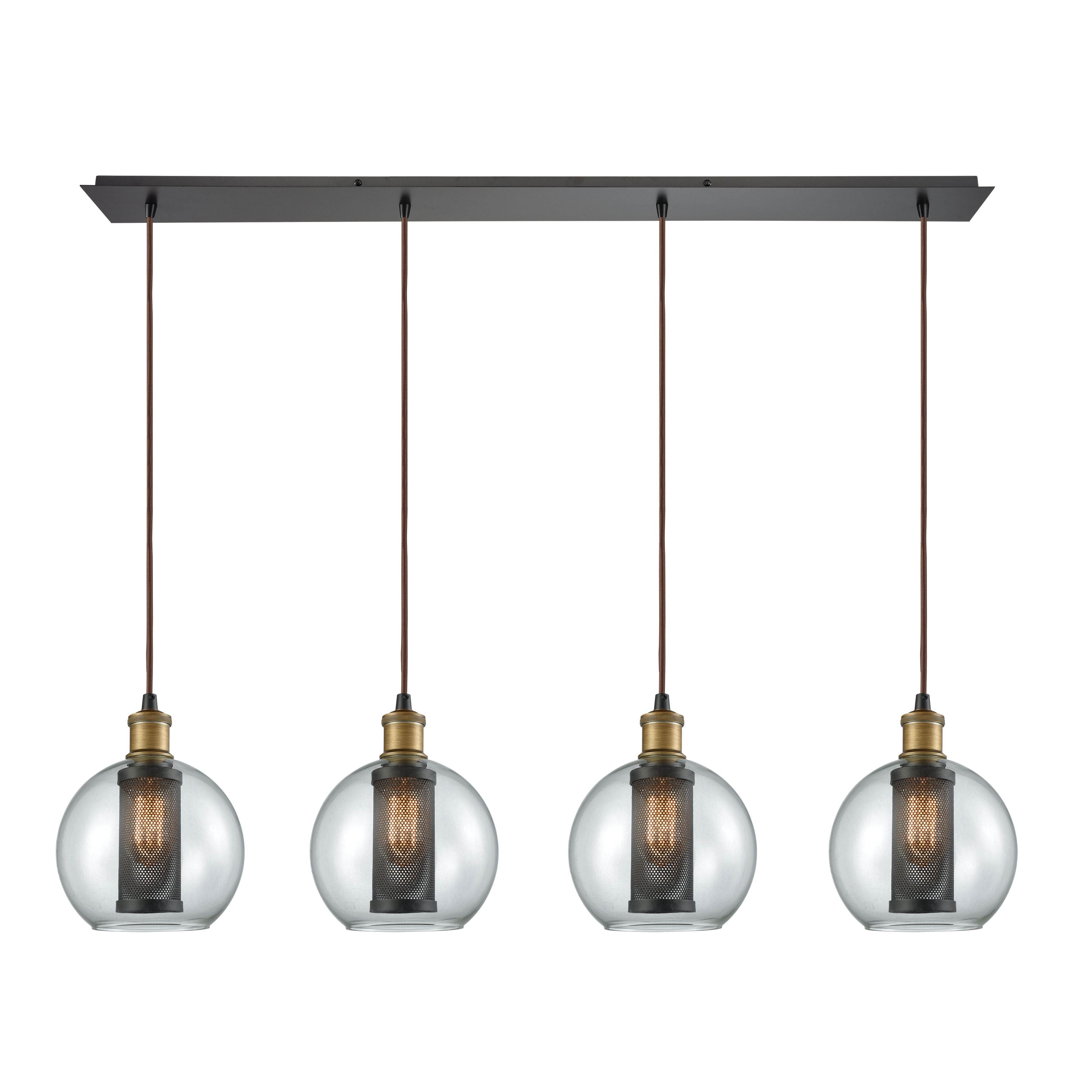 Elk Lighting Bremington 46'' Wide 4-Light Pendant - Oil Rubbed Bronze