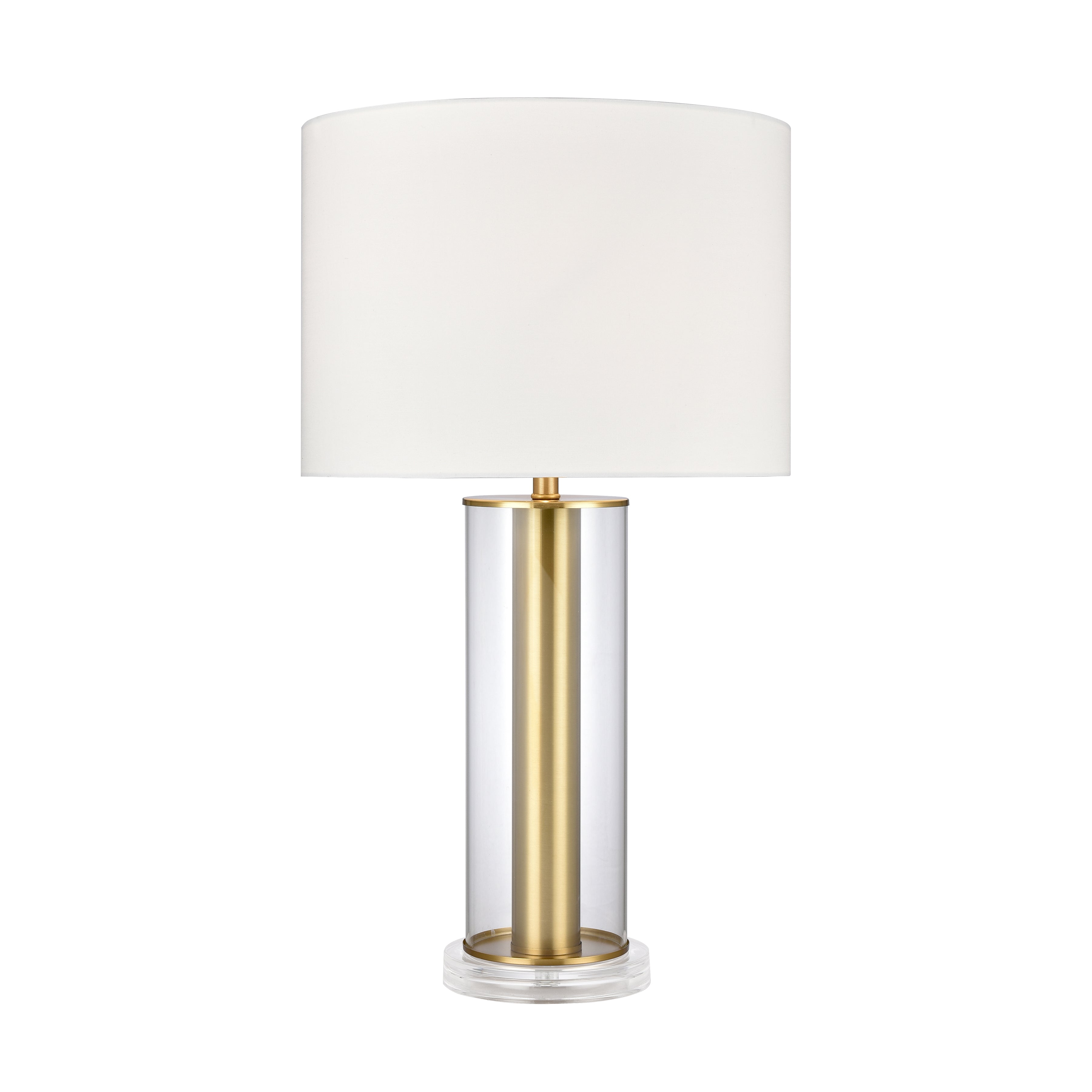Elk Lighting Tower Plaza 26'' High 1-Light Table Lamp - Clear