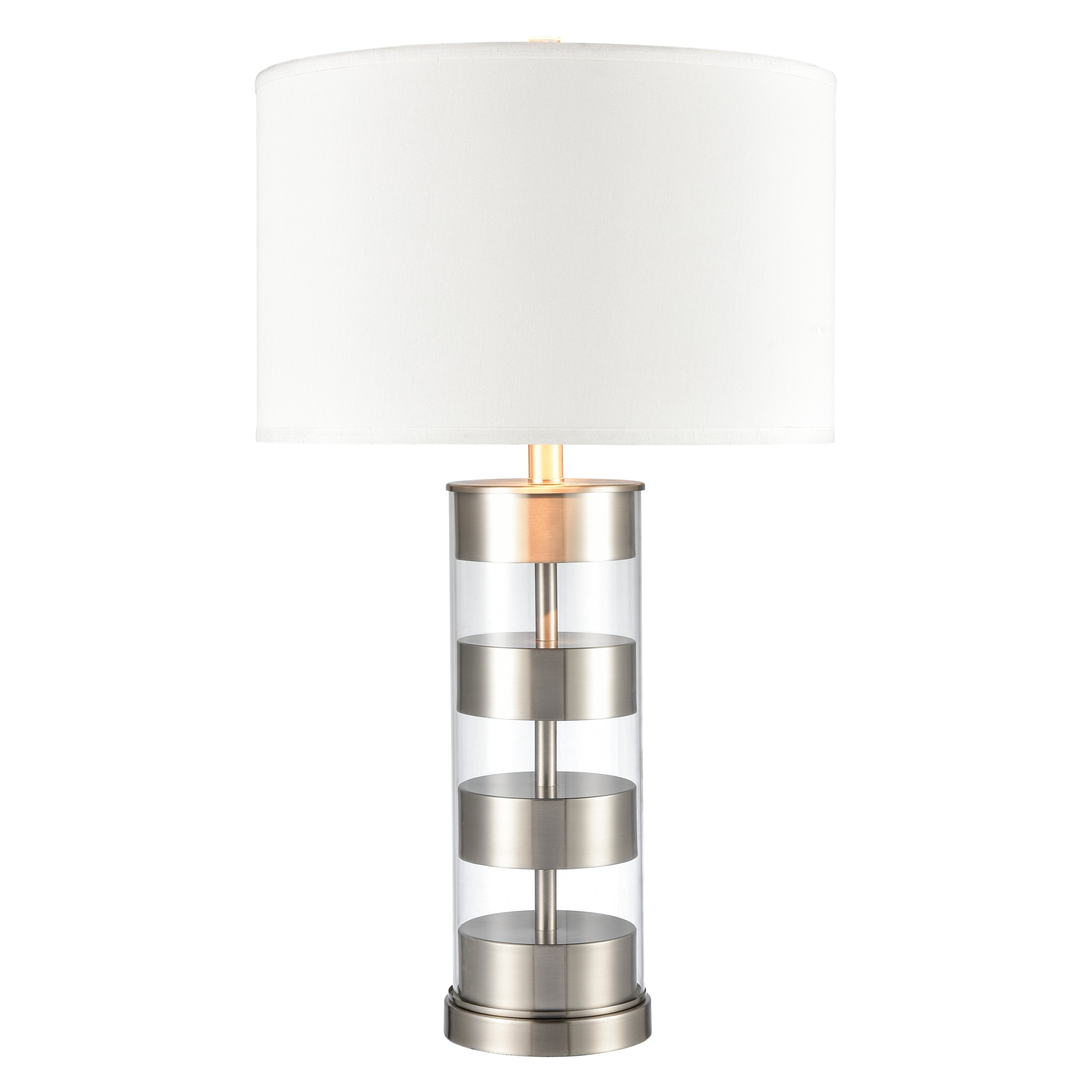 Elk Lighting Margin 28'' High 1-Light Table Lamp - Satin Nickel