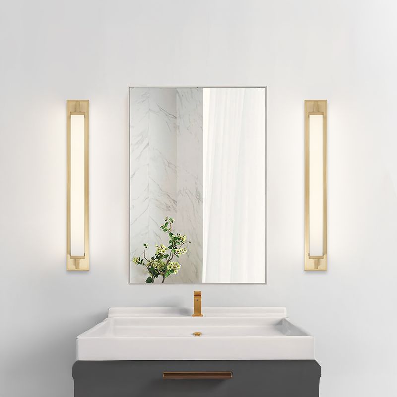 Empire 34" Antique Brass Integrated LED Bathroom Vanity Light Bar