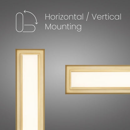 Roman 24" Antique Brass Integrated LED Bathroom Vanity Light Bar