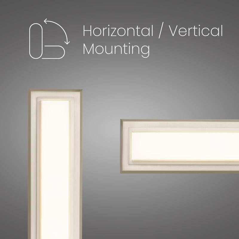Roman 24" Brushed Nickel Integrated LED Bathroom Vanity Light Bar
