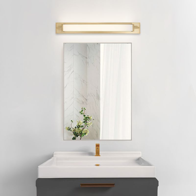 Empire 34" Antique Brass Integrated LED Bathroom Vanity Light Bar