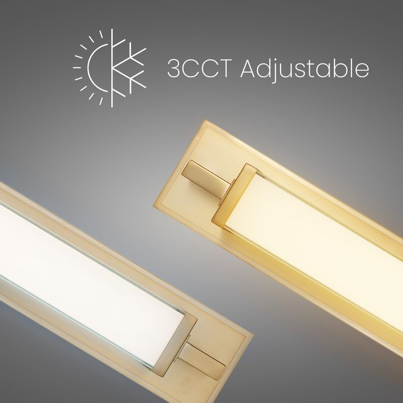 Empire 28" Antique Brass Integrated LED Bathroom Vanity Light Bar