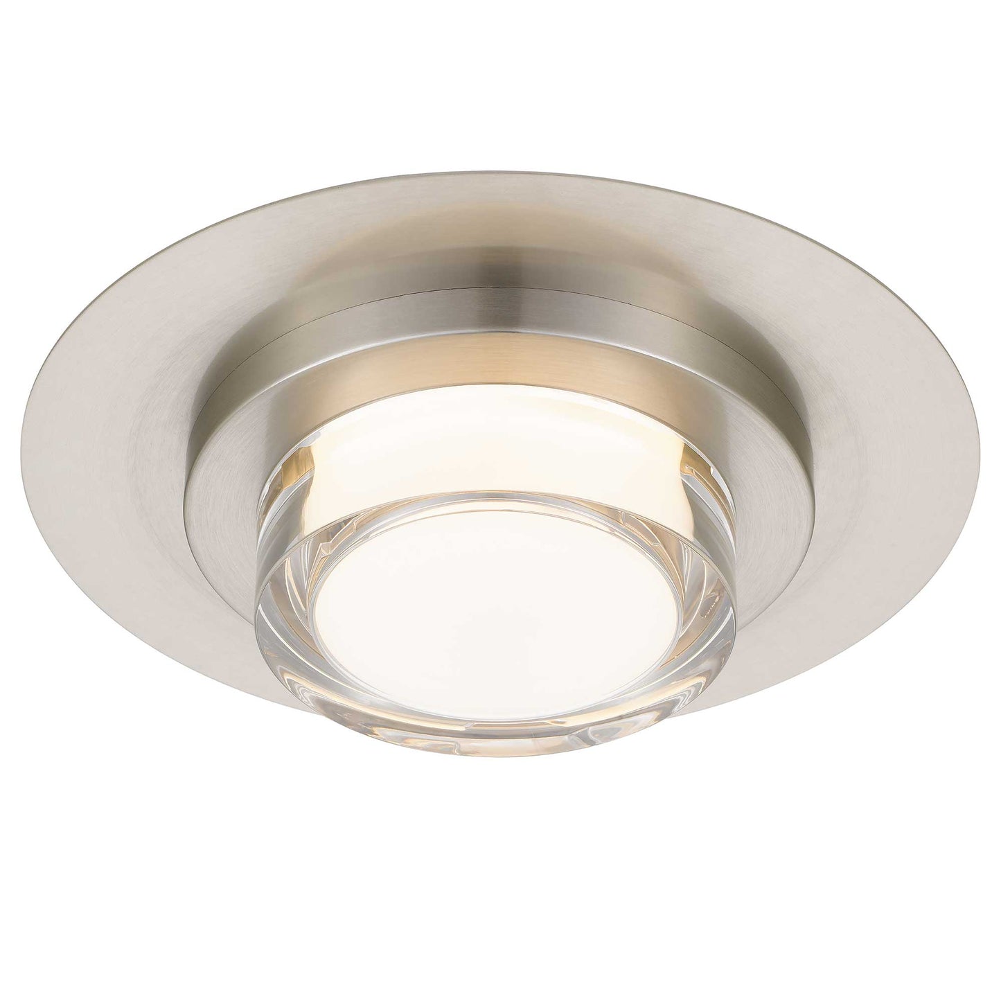 Plate Round 12" SS LED Flush Mount