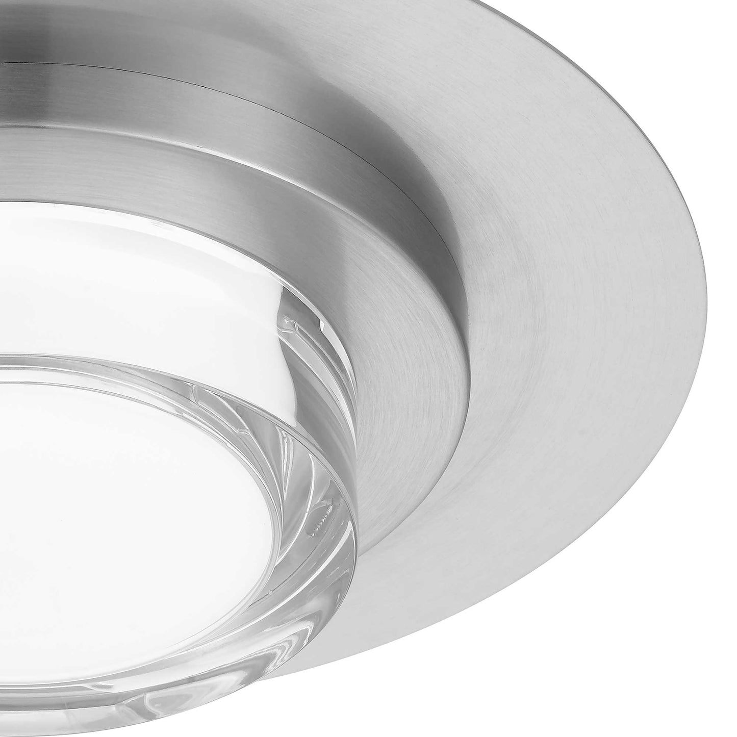 Plate Round 12" SS LED Flush Mount