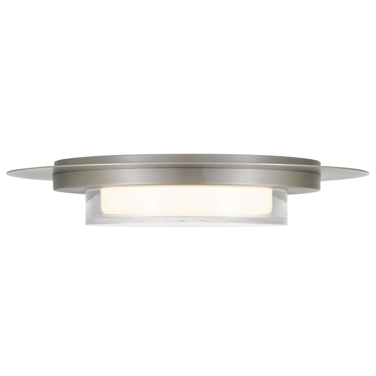 Plate Round 16" ss LED Flush Mount