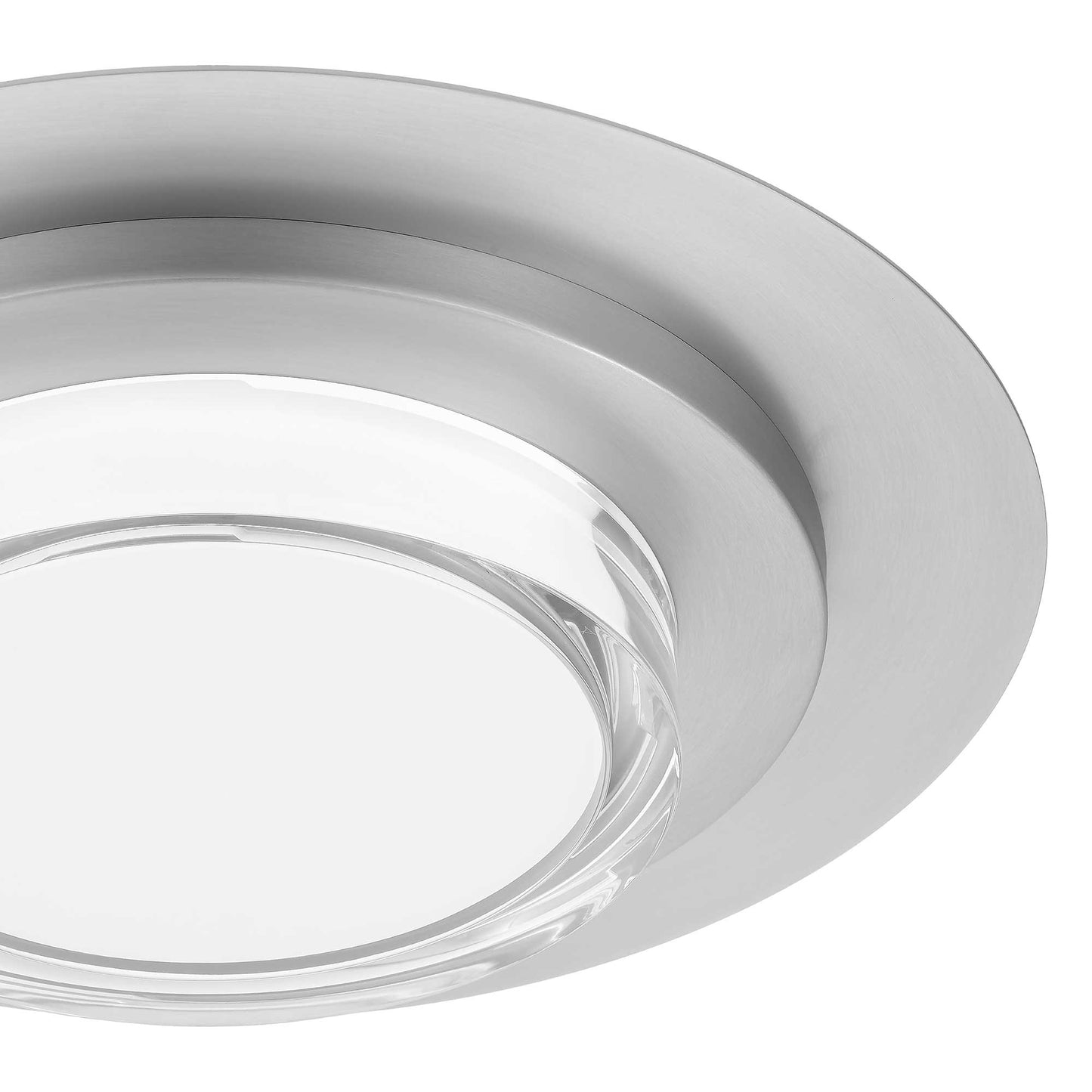 Plate Round 16" ss LED Flush Mount