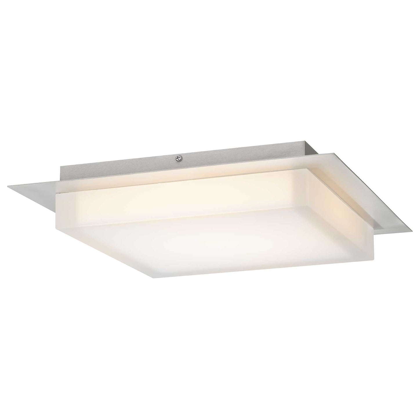 Foursquare 14" SS LED Flush Mount