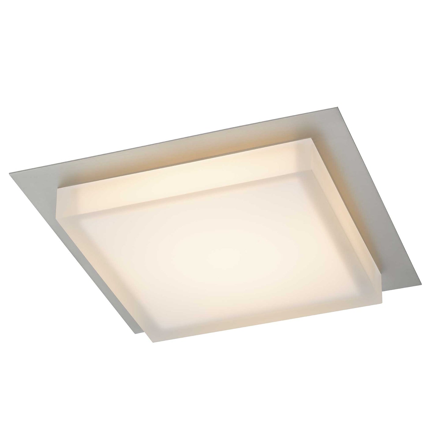 Foursquare 14" SS LED Flush Mount