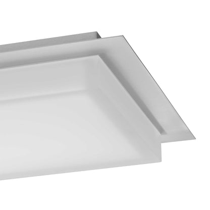 Foursquare 14" SS LED Flush Mount
