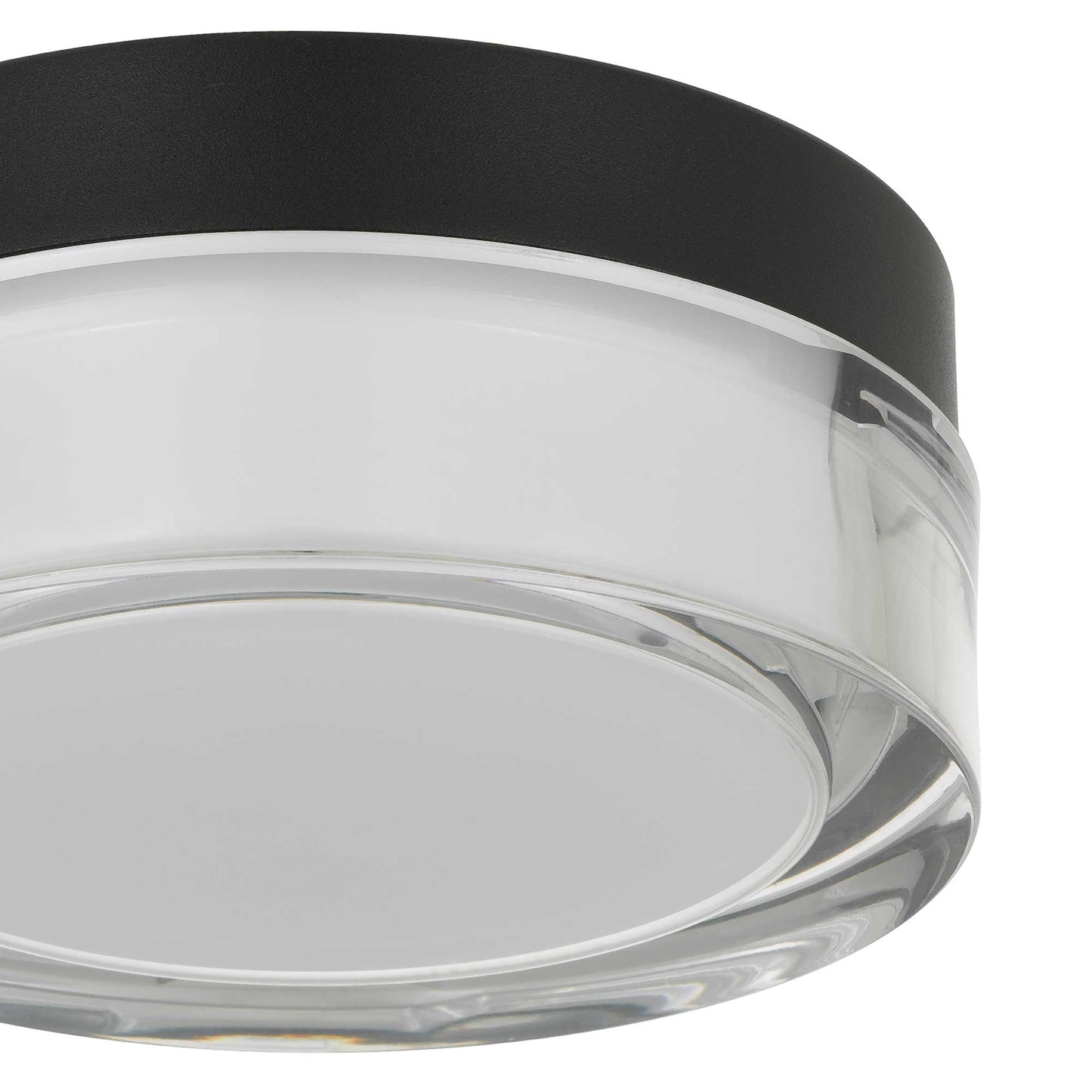 Sunspot 6" Black LED Flush Mount
