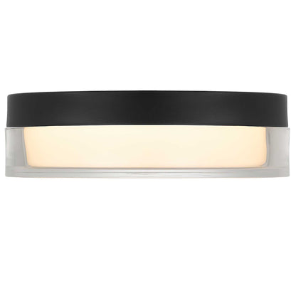 Sunspot 9" Black LED Flush Mount