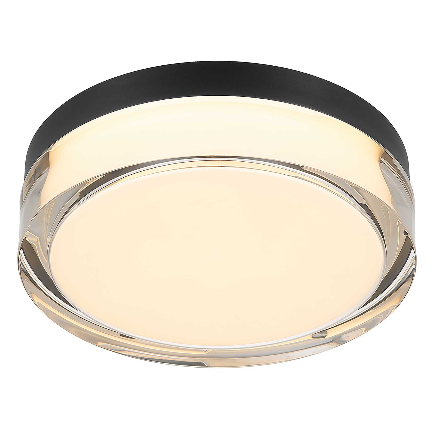 Sunspot 9" Black LED Flush Mount