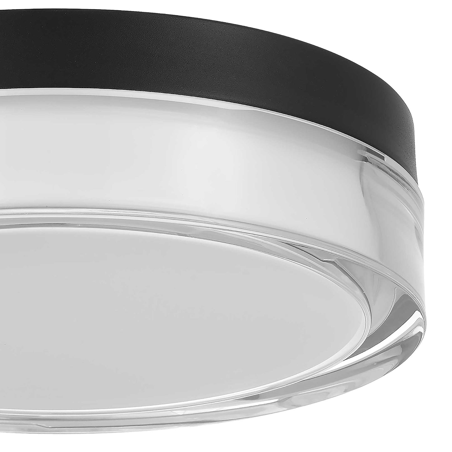 Sunspot 9" Black LED Flush Mount