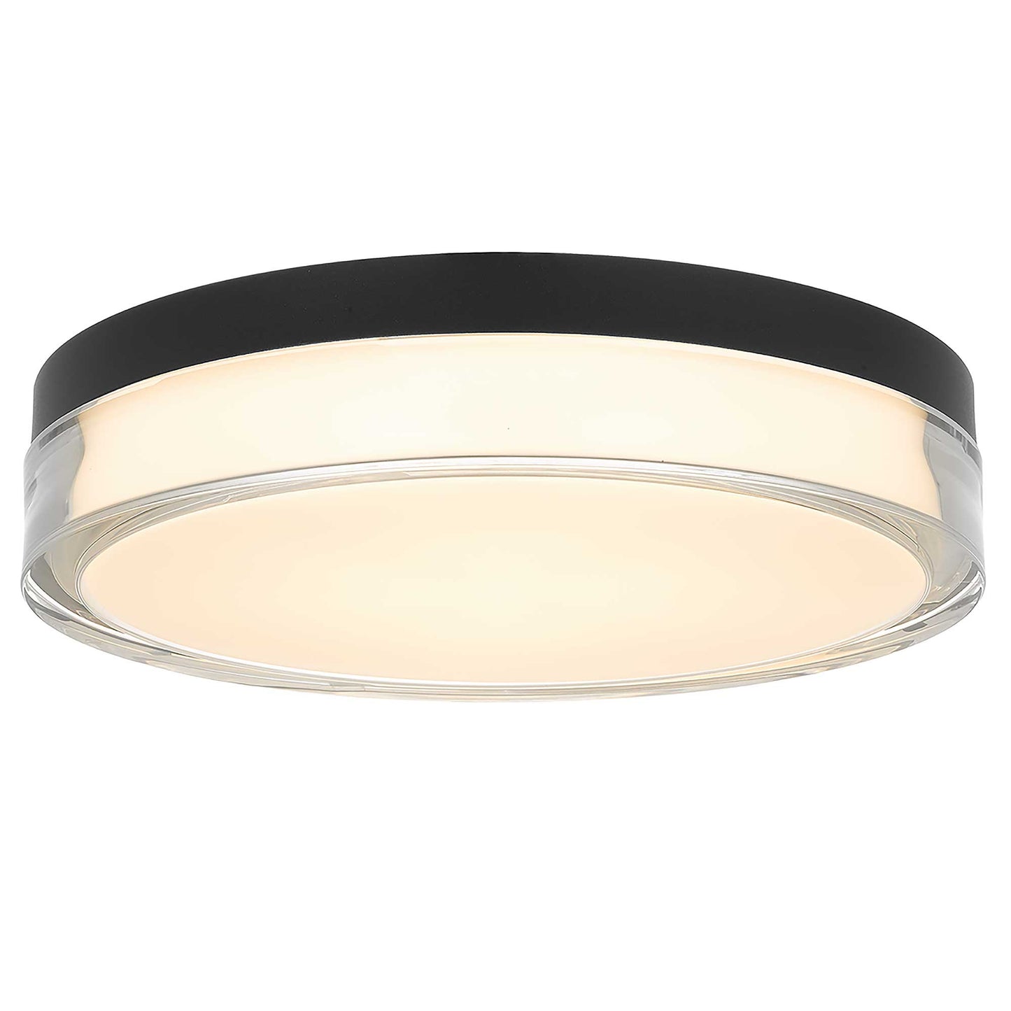 Sunspot 12" Black LED Flush Mount