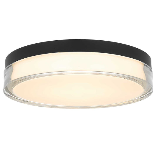 Sunspot 12" Black LED Flush Mount