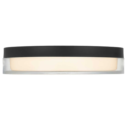Sunspot 12" Black LED Flush Mount