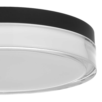 Sunspot 12" Black LED Flush Mount