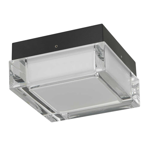 Box 5" Black LED Flush Mount
