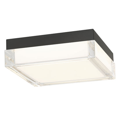 Box 8" Black LED Flush Mount