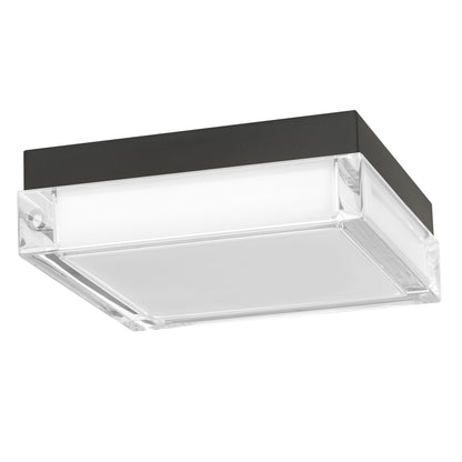 Box 8" Black LED Flush Mount