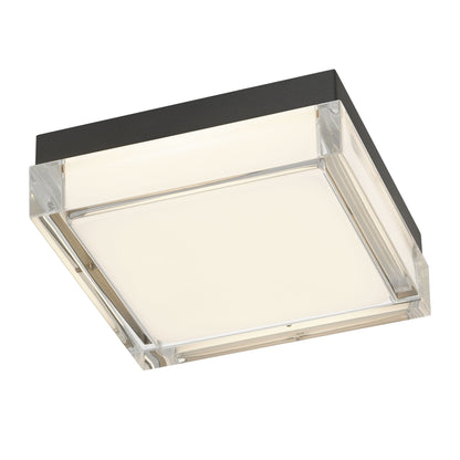 Box 8" Black LED Flush Mount