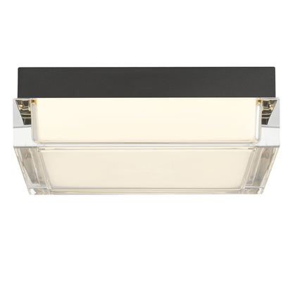 Box 8" Black LED Flush Mount