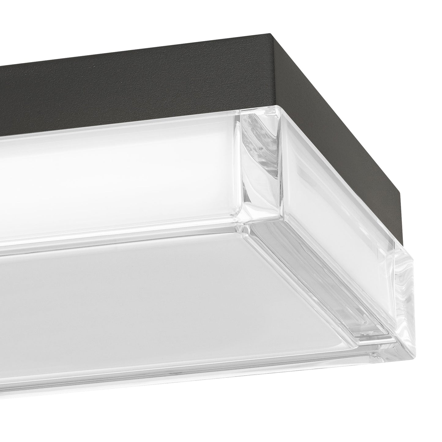 Box 8" Black LED Flush Mount