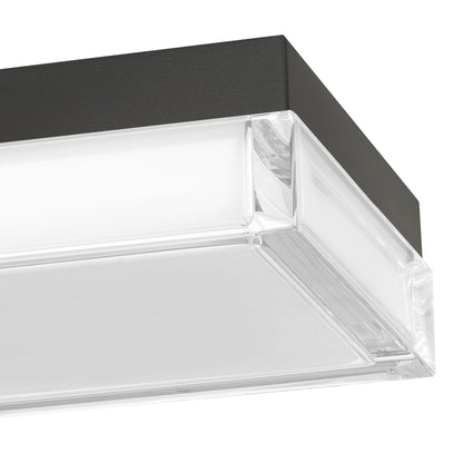 Box 8" Black LED Flush Mount