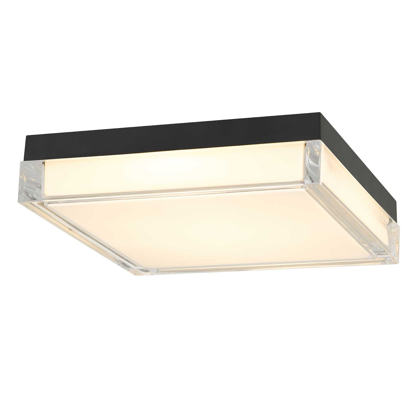 Box 11" Black LED Flush Mount