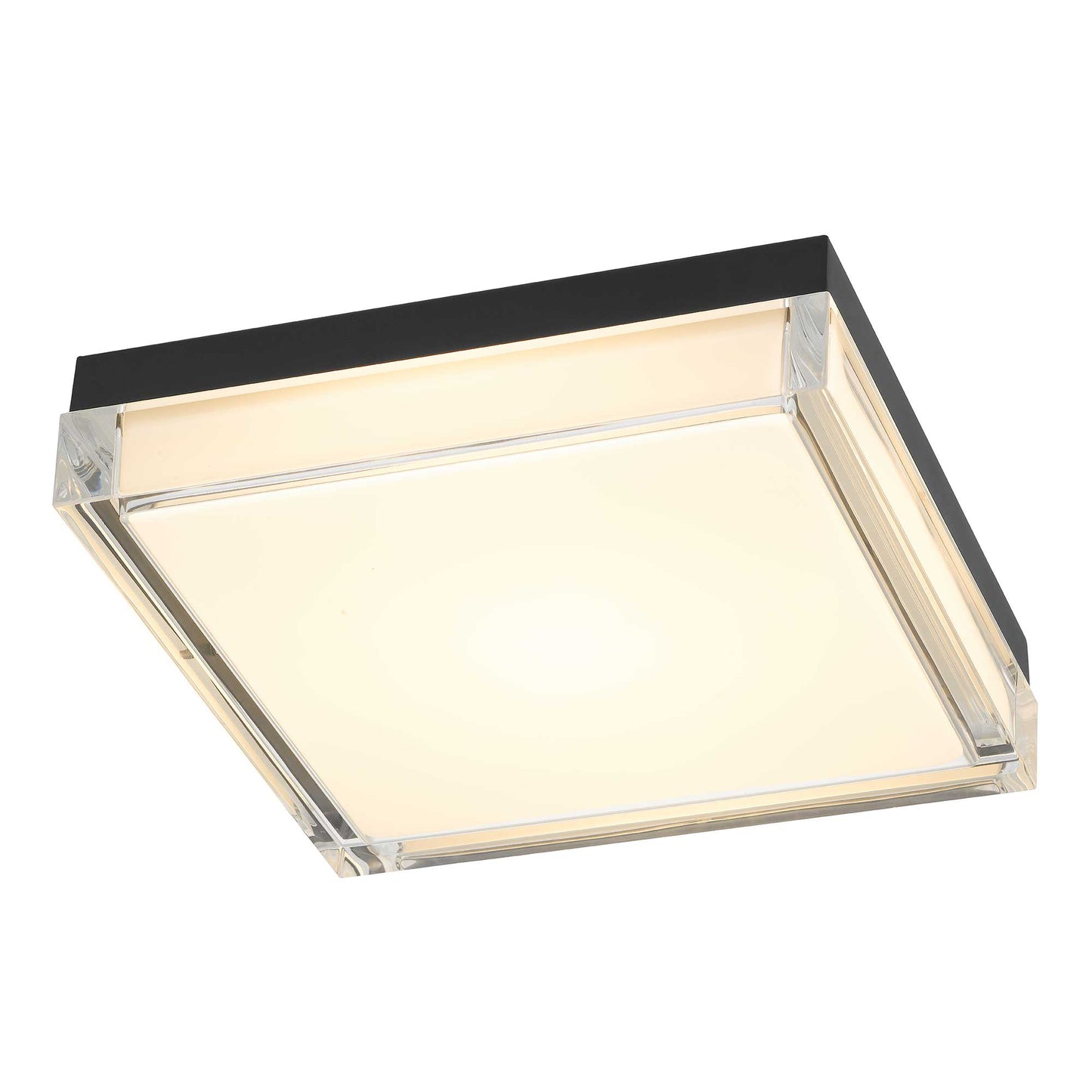Box 11" Black LED Flush Mount