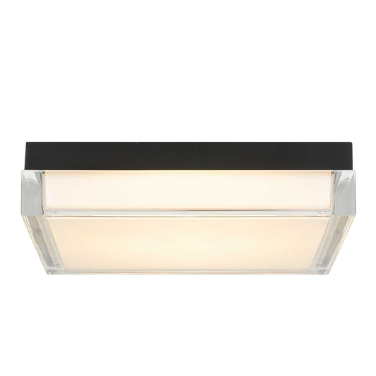 Box 11" Black LED Flush Mount