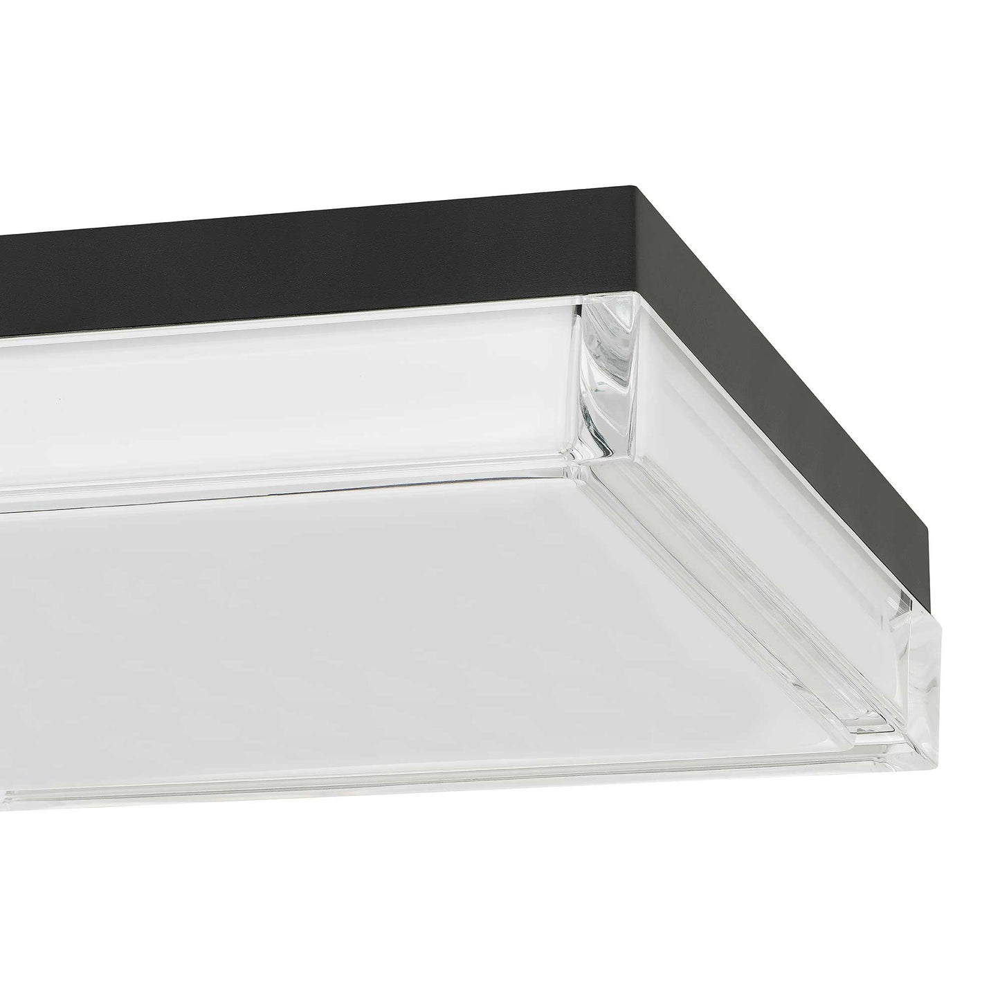 Box 11" Black LED Flush Mount