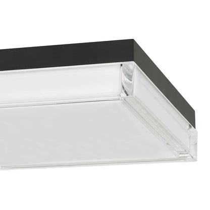 Box 11" Black LED Flush Mount