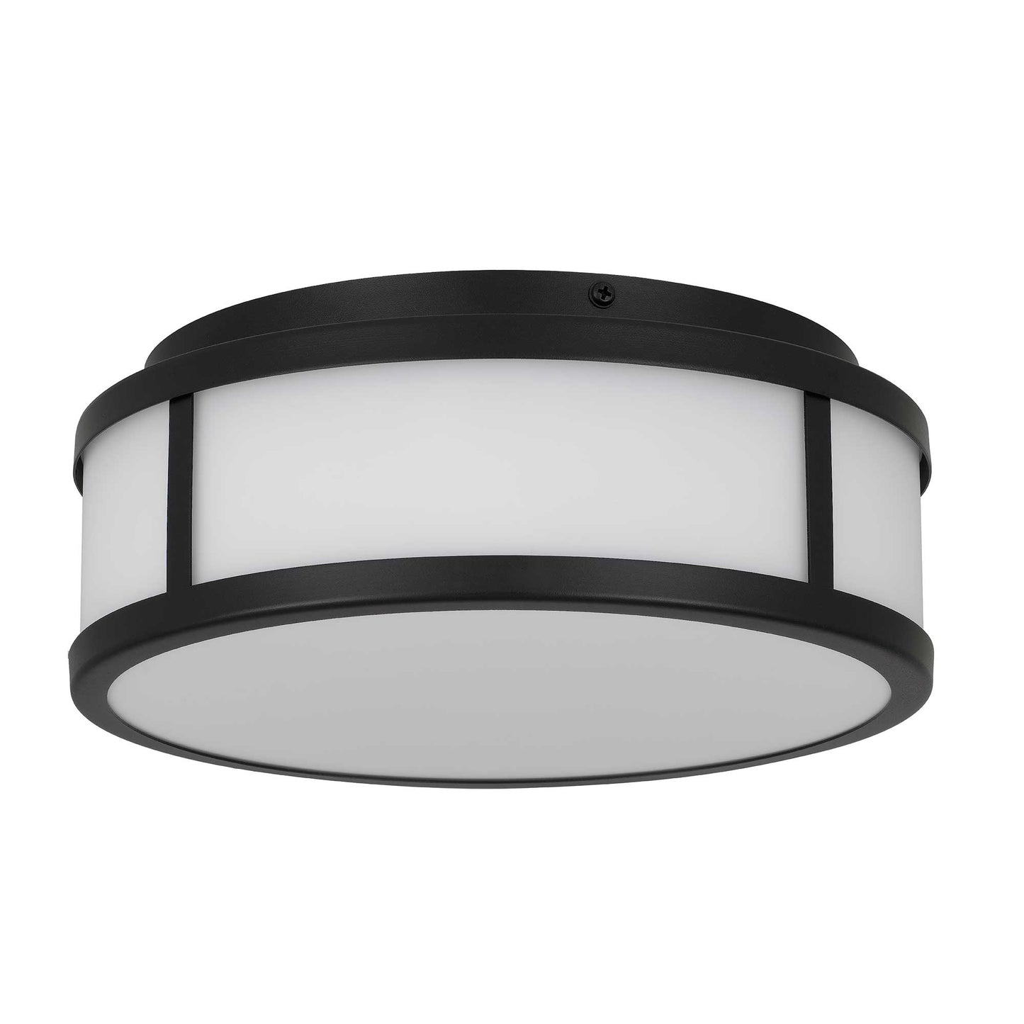 Panel Round 10" LED Flush Mount in Black