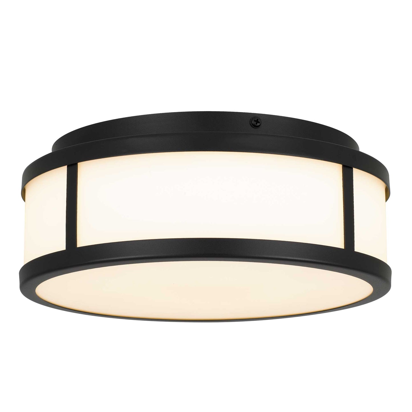 Panel Round 10" LED Flush Mount in Black