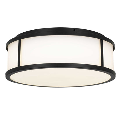 Panel Round 14" LED Flush Mount Black