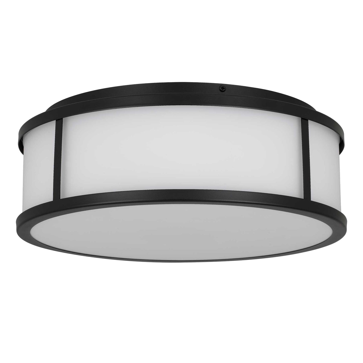 Panel Round 14" LED Flush Mount Black