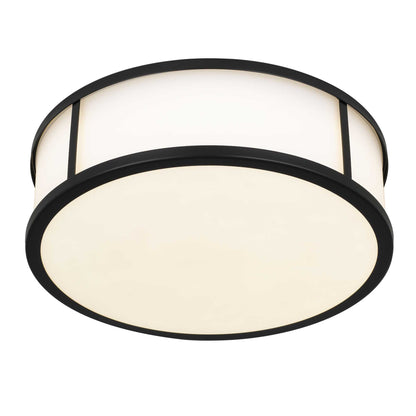 Panel Round 14" LED Flush Mount Black